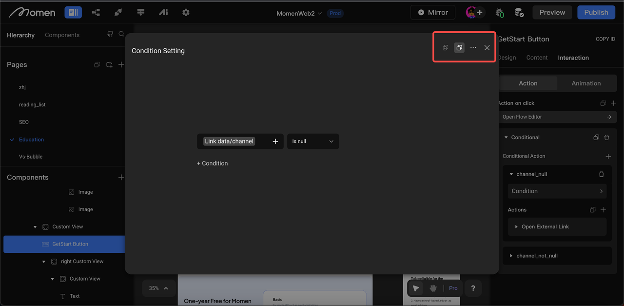 Conditional popup copy-paste